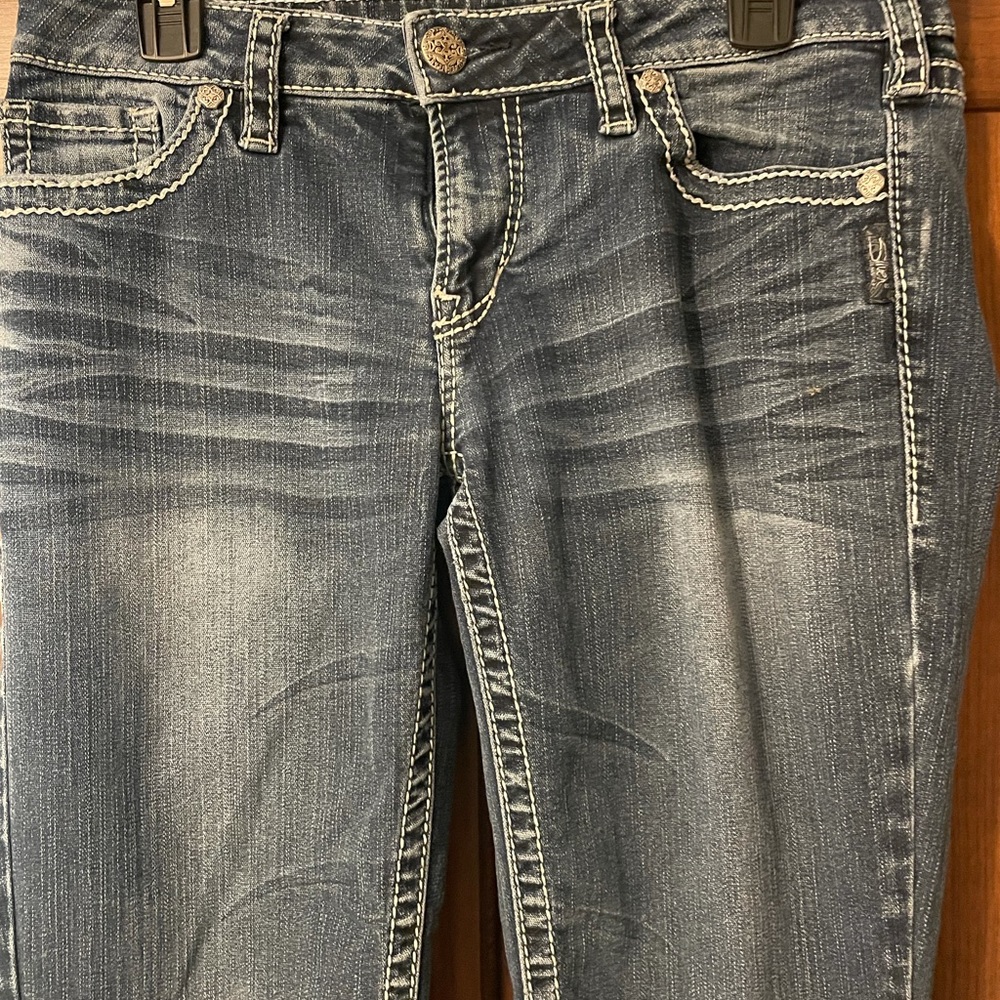 Silver boot cut jean